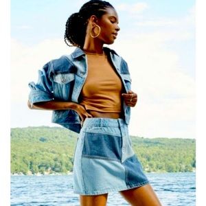 Wild Fable Jean Skirt